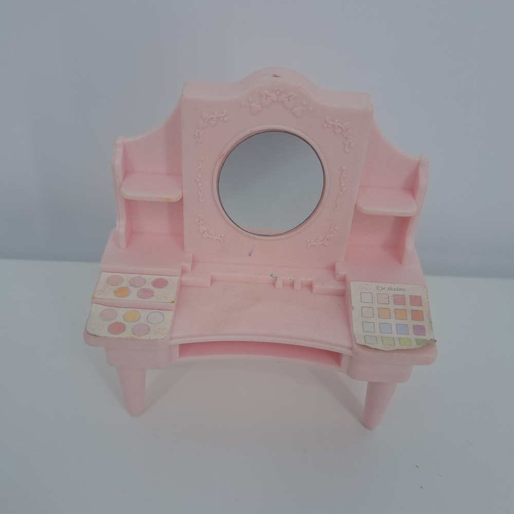 Epoch Sylvanian Families Calico Critters Pink Dressing Table Vanity Dollhouse